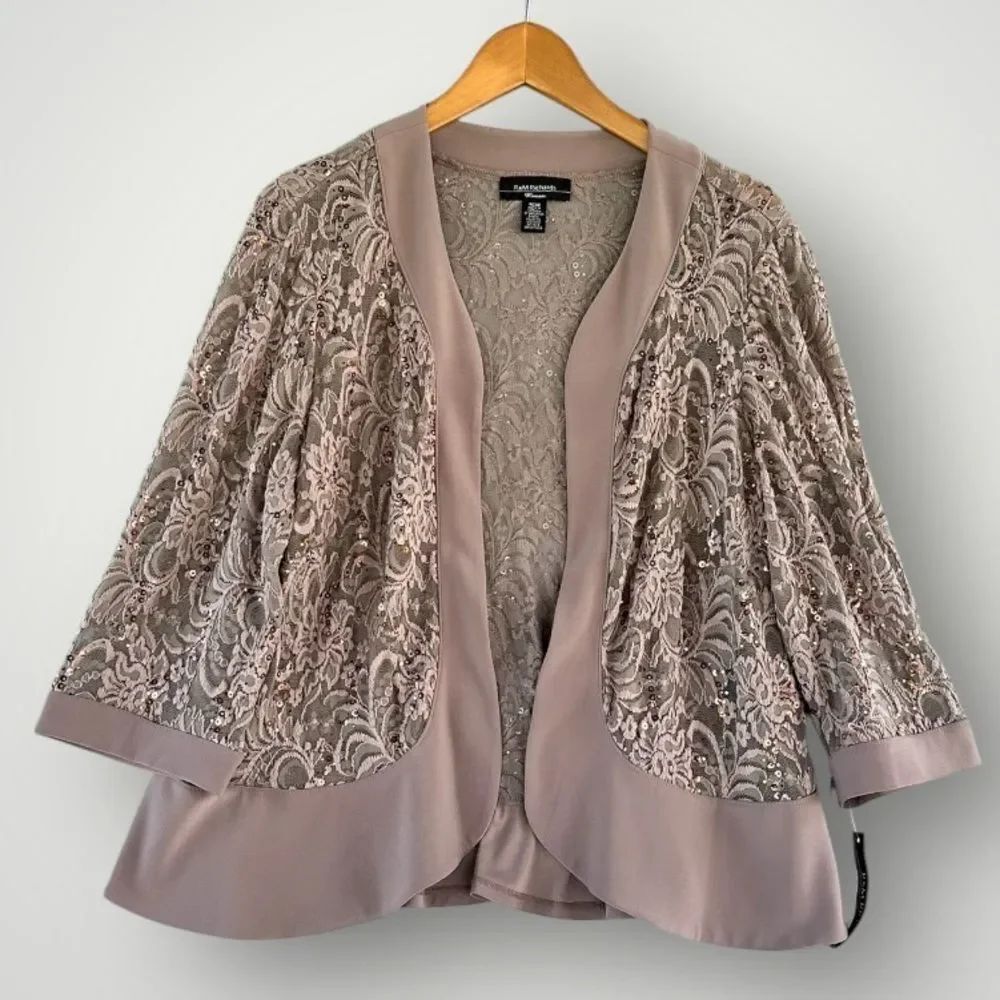 🎉5 for $45🎉 NWT RM Richards light blazer cardigan top size 16W